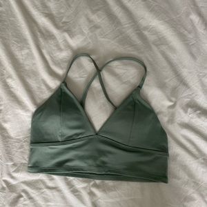 Forever21 Sports bra Sage Green Active wear top